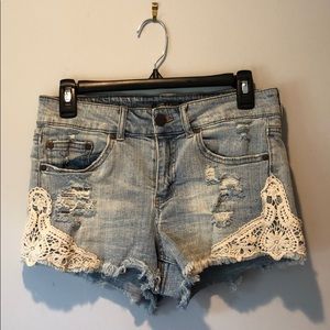 Boutique brand jean shorts